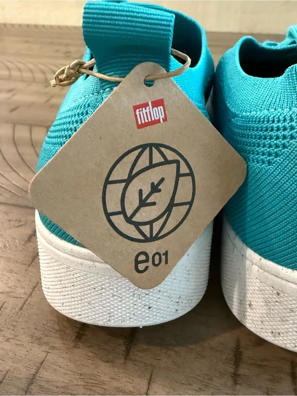 New FitFlop Tally Multi Knit Trainers Tahiti Blue Sneakers Size 9